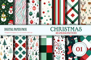 Christmas seamless pattern 01., a Texture Graphic by KENO Mascots