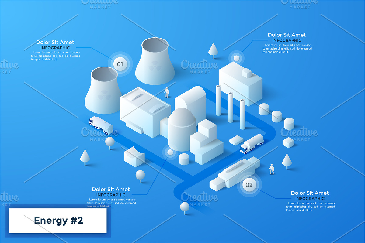 White Isometric City Builder, an Object Graphic by Andrew Kras Design (Photo 12 of 13)