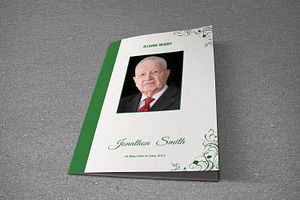 Funeral Program Template-T586, a Brochure Template by Template Shop