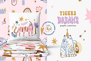 Tigers dreams - graphic collection, an Animal Illustration by avdnadi (Thumbnail 1 of 10)