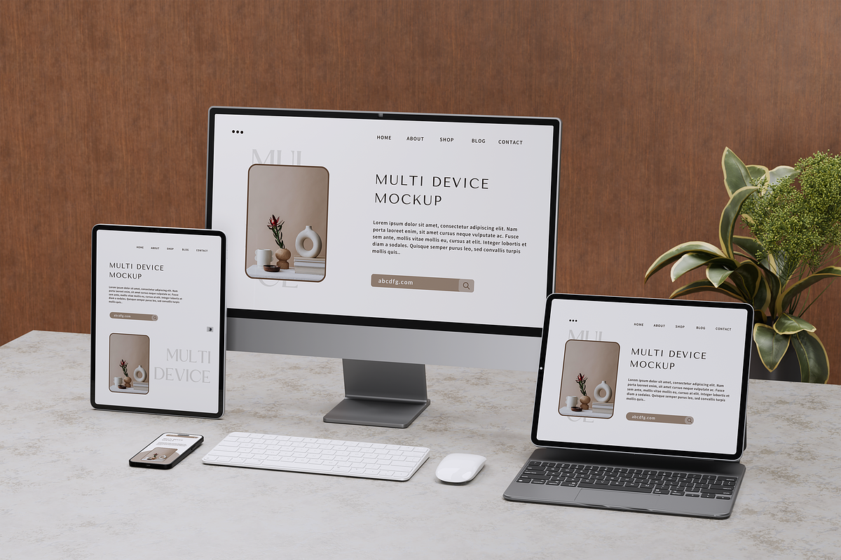Multi Device Responsive Mockup, a Wearable Device Mockup by xavier_studio (Photo 4 of 5)