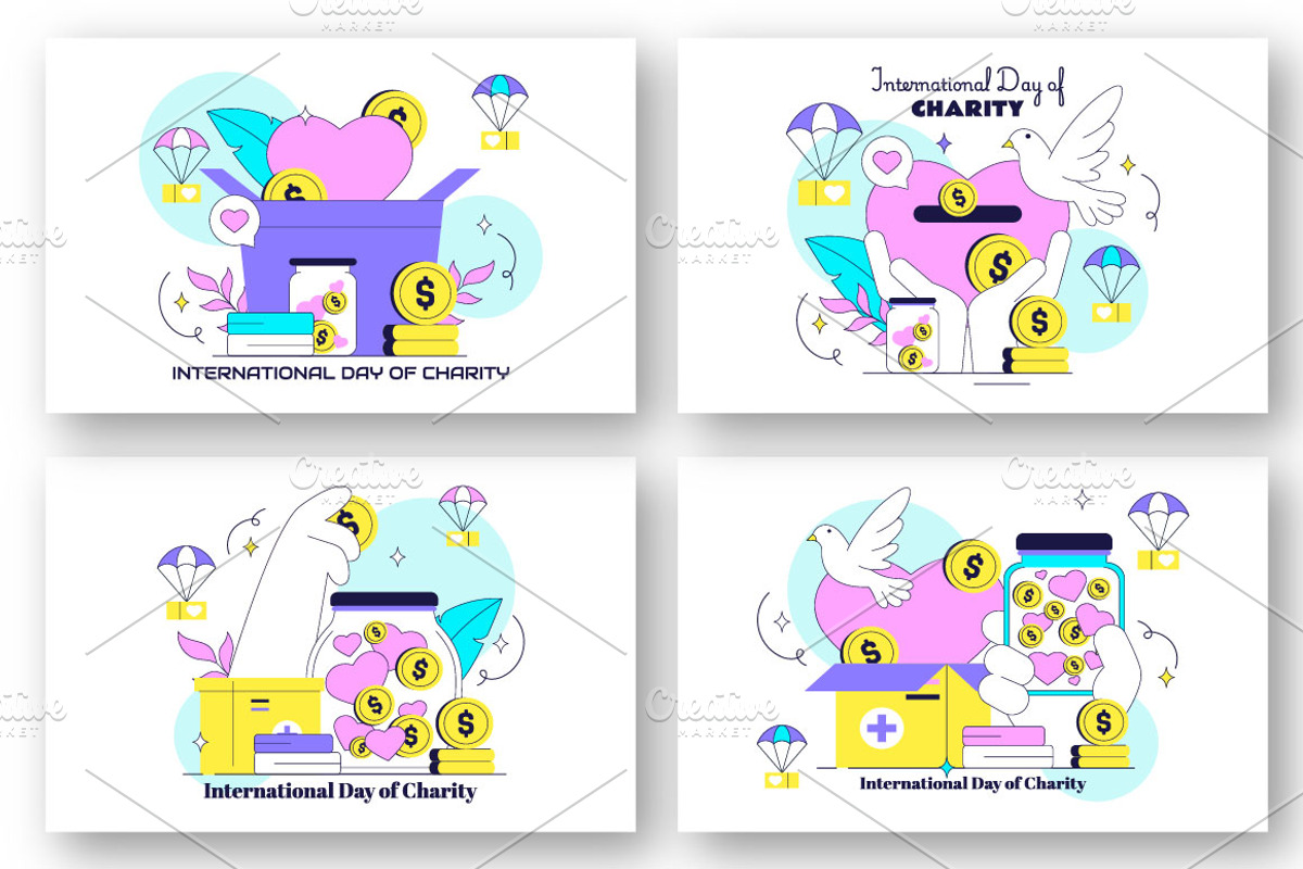 10 International Day of Charity, a Person Illustration by denayunebgt (Photo 2 of 4)