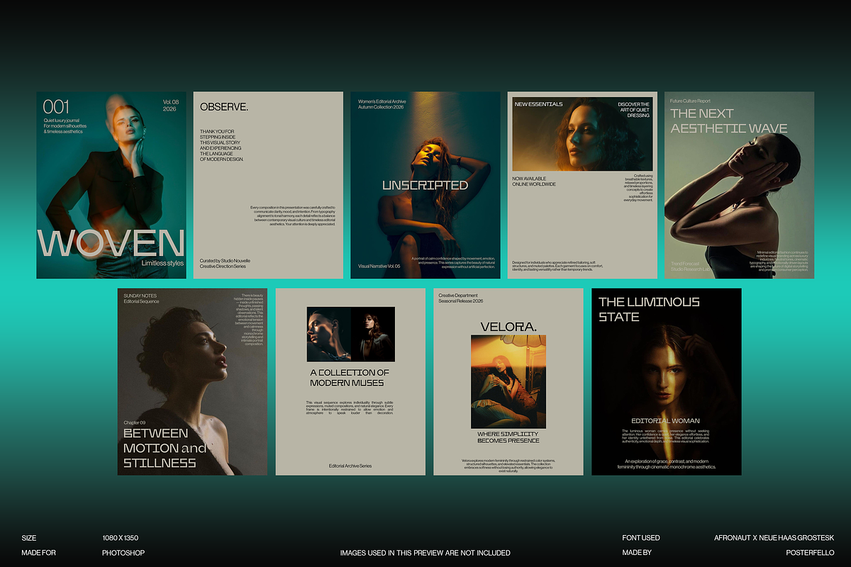 Luxury Fashion Carousel Post Design, a Social Media Template by Posterfello (Photo 1 of 3)