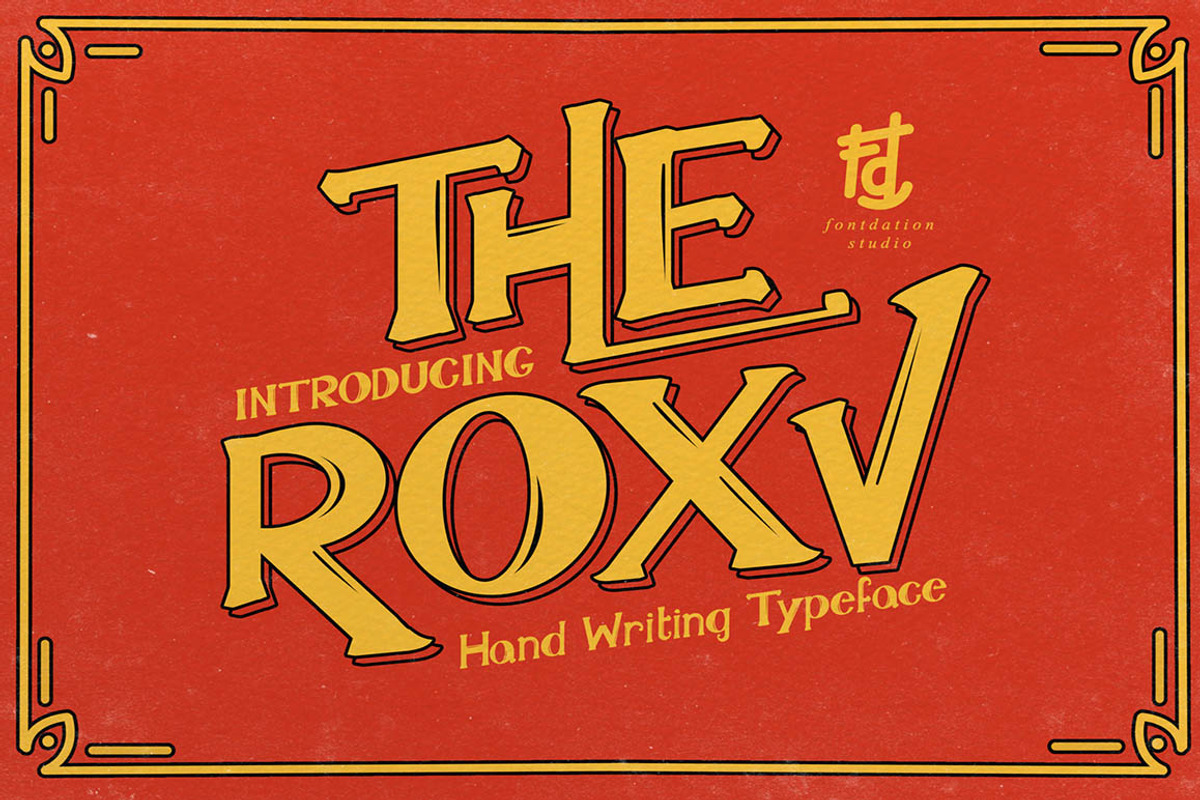The Roxv Typeface, a Font by Fontdation