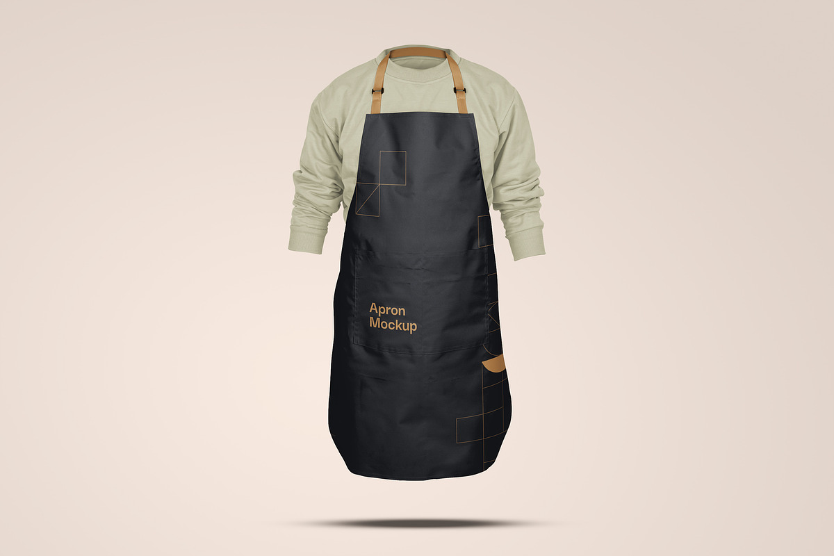 Realistic Apron Mockup, an Apparel Mockup by fakhroo (Photo 3 of 3)