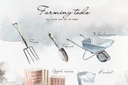Farm Life watercolour set, an Object Graphic by Splash! (Thumbnail 3 of 5)