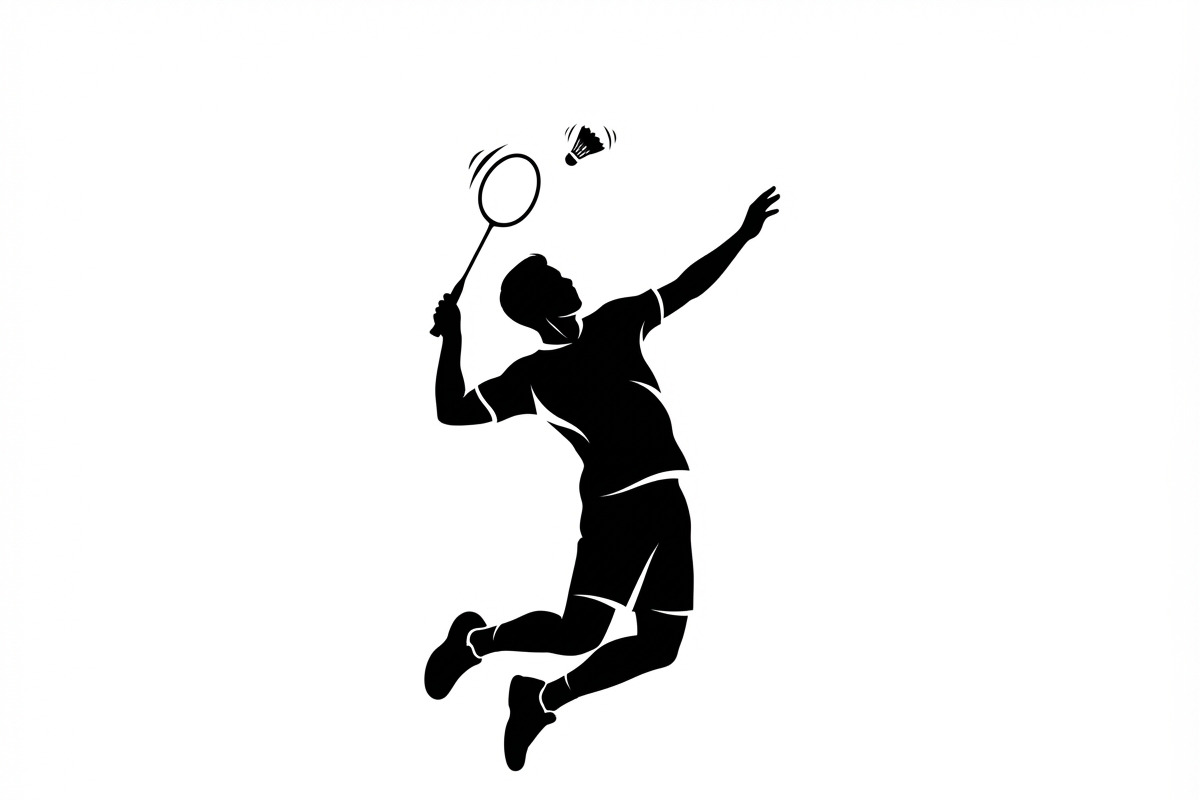 60 Badminton Player Smash Silhouette, a Person Illustration by Amazin_art (Photo 37 of 42)