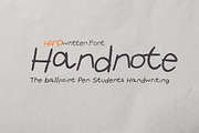 Handnote - Ballpoint pen handwriting, a Handwritten Font by Fontcastle (Thumbnail 1 of 7)