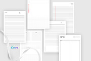 Notebook Lined Blank Paper Template, a Stationery Template by Design Zone (Thumbnail 3 of 6)