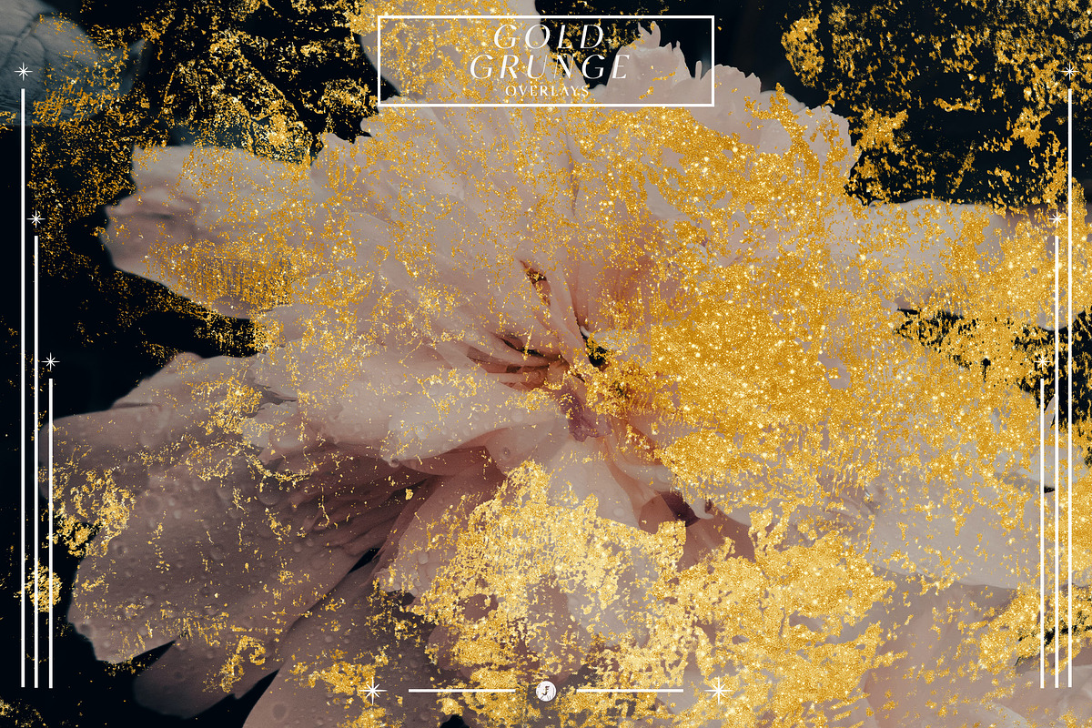 Gold Grunge Overlays, a Texture Graphic by Freezerondigital (Photo 3 of 11)