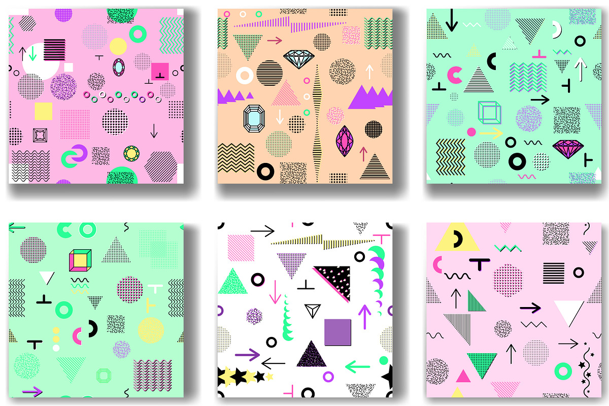 Memphis seamless pattern, a Pattern Graphic by artabramova (Photo 3 of 5)