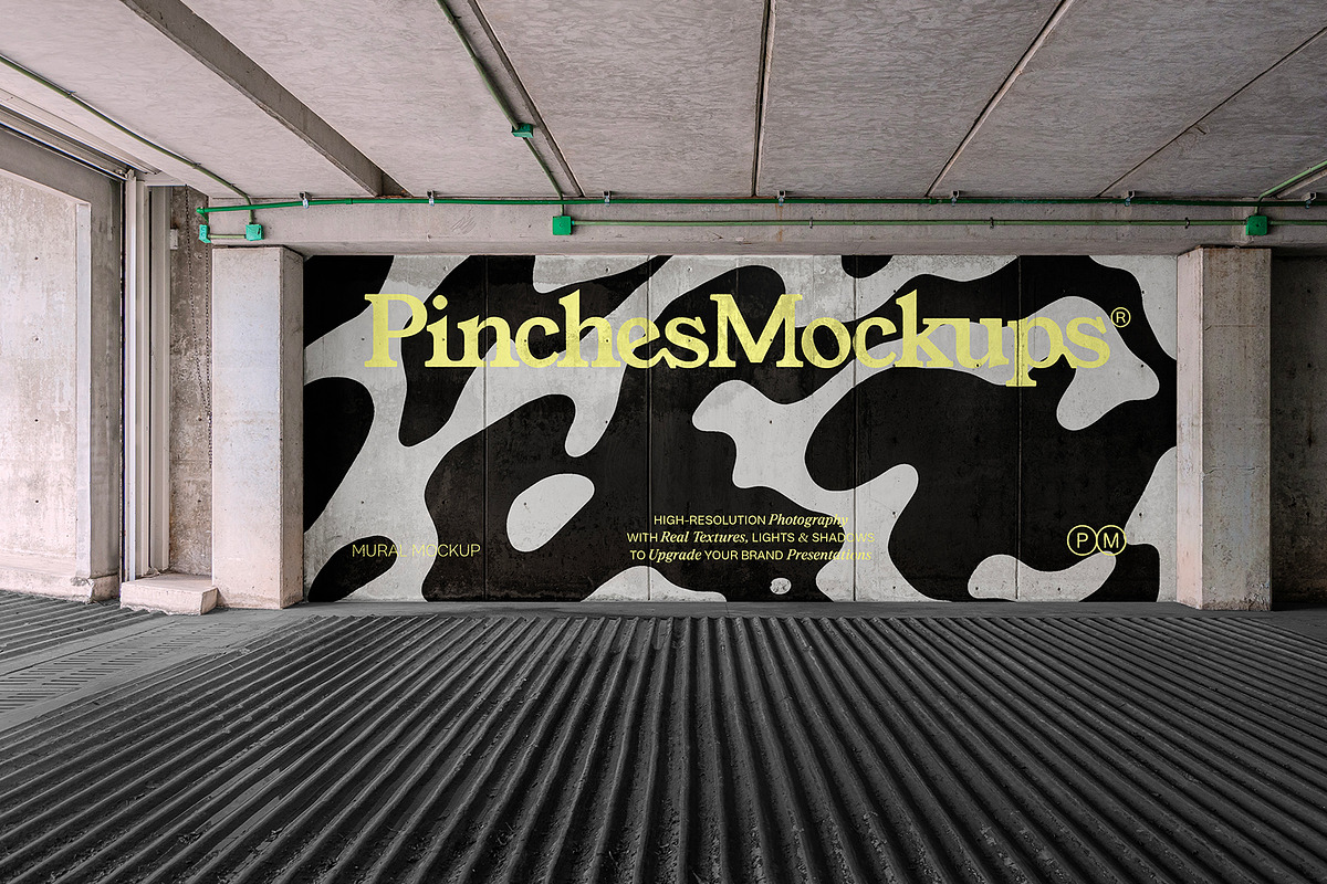 Wall Mockup PM WL01, a Mockup by PinchesMockups© (Photo 1 of 6)