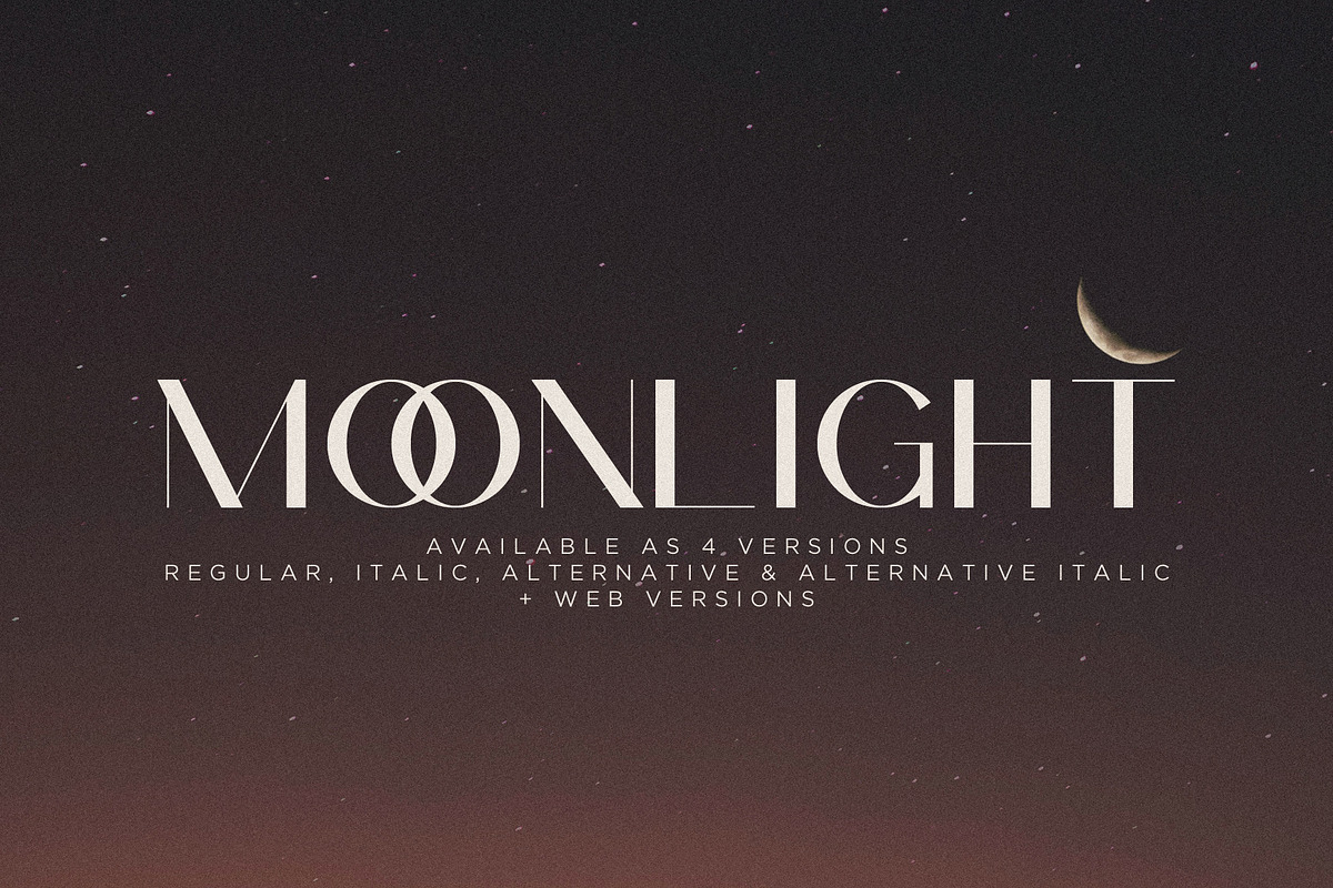 Moonlight - Modern Sans Serif, a Sans Serif Font by Mikhail Fukurou (Photo 4 of 9)