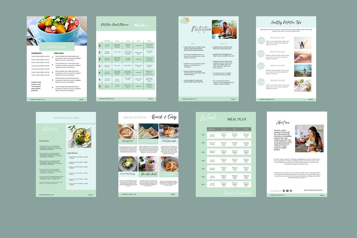 Nutrition Coach Course Creator Canva, a Social Media Template by Deepa Template Studio (Photo 24 of 48)