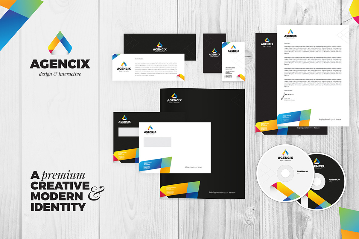 RW Clean Modern Corporate Identity, a Stationery Template by Reclameworks (Photo 1 of 5)
