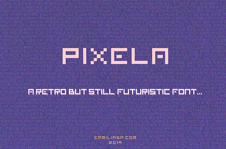 Retro Vintage Futuristic Display LCD, a Font by InkCloudDesign