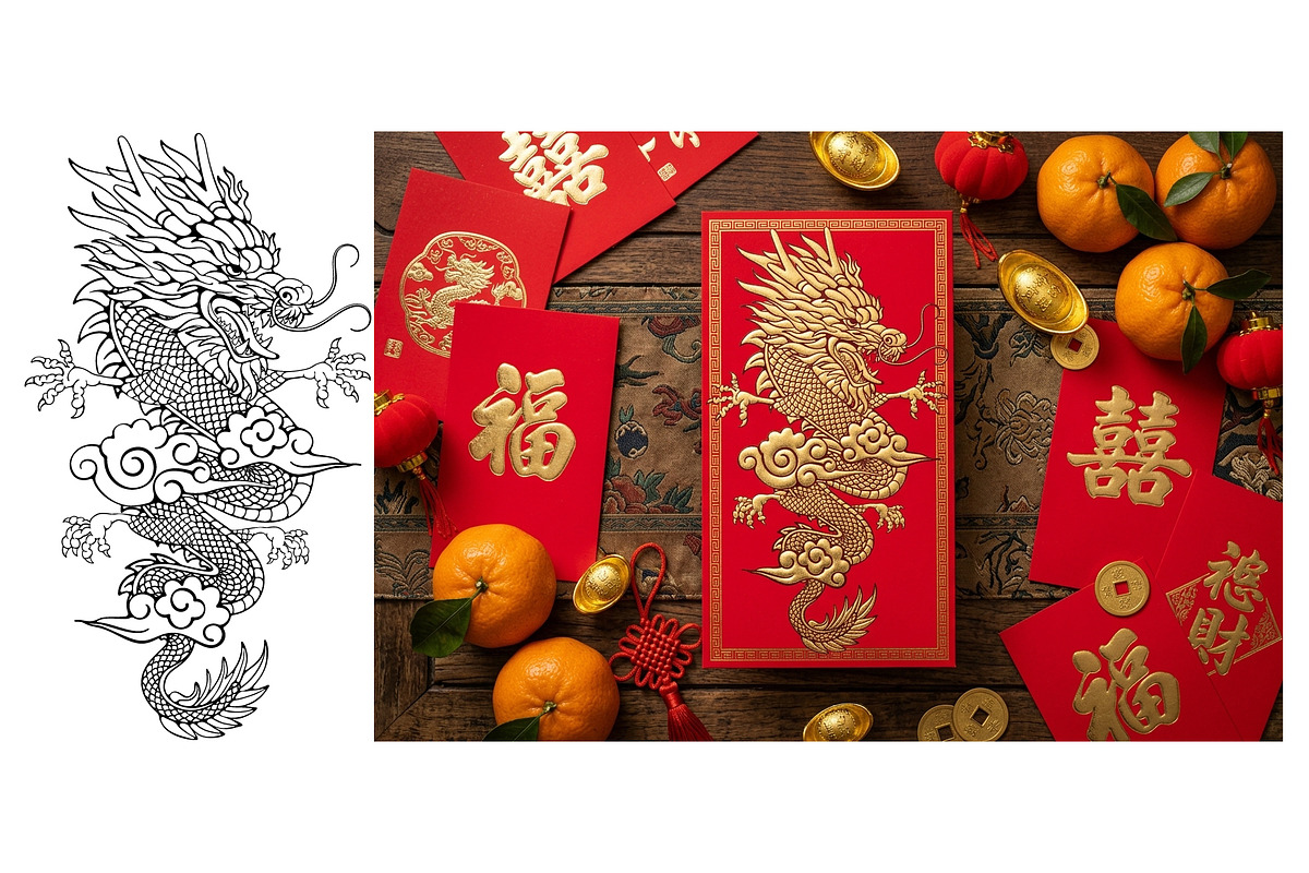 Chinese Dragon, an Animal Illustration by Vector beauty (Photo 3 of 3)