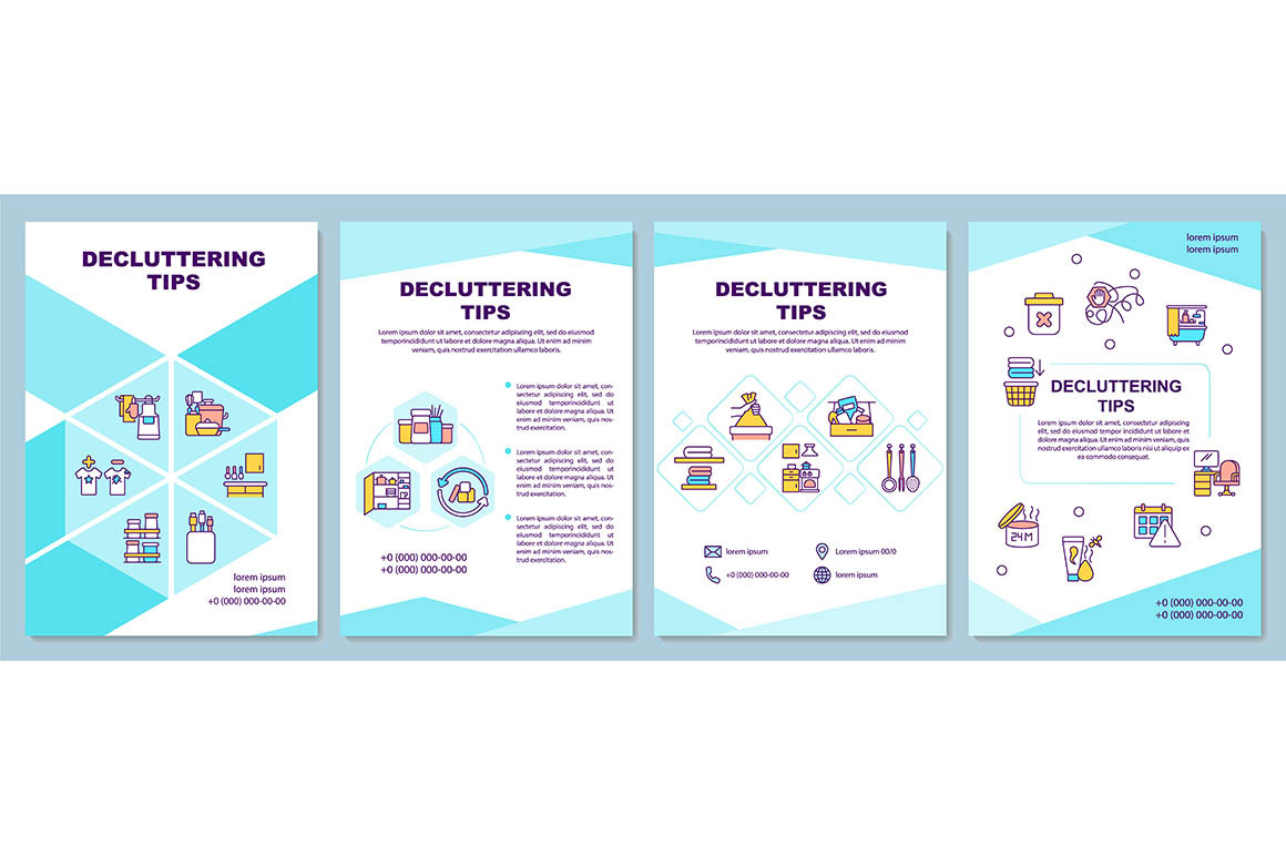 Decluttering tips brochure template, a Brochure Template by IMG Visuals