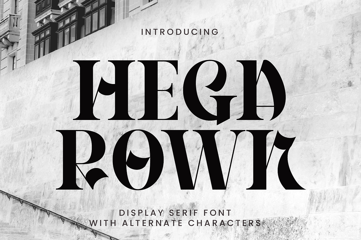 Hegarown Display Serif Font, a Serif Font by Randi Irvan | Rvandtype (Photo 1 of 16)