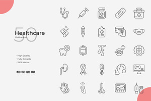 Healthcare Outline Icons, an Outline Icon by Bloodline