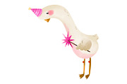 Cute Birthday Goose Clipart Set, an Animal Illustration by the_myro (Thumbnail 4 of 8)