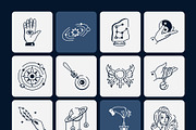 Zodiac Drawing Art Set, an Outline Icon by Vectors Market (Thumbnail 7 of 8)