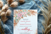 Blue 5x7 Invitation card mockup PSD, an Advertising Mockup by Blush Roses Print (Thumbnail 3 of 8)