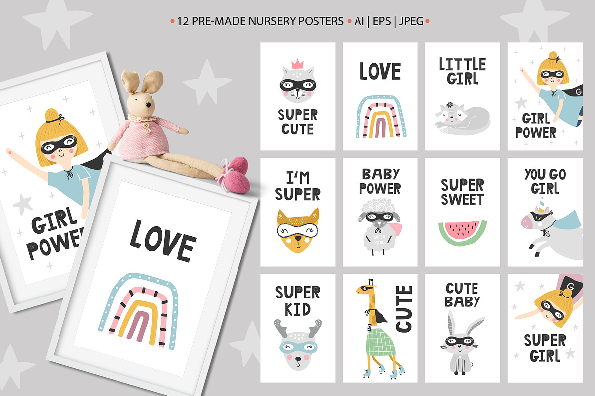 SUPER GIRL, an Animal Illustration by Oksana Stepova (Photo 3 of 12)