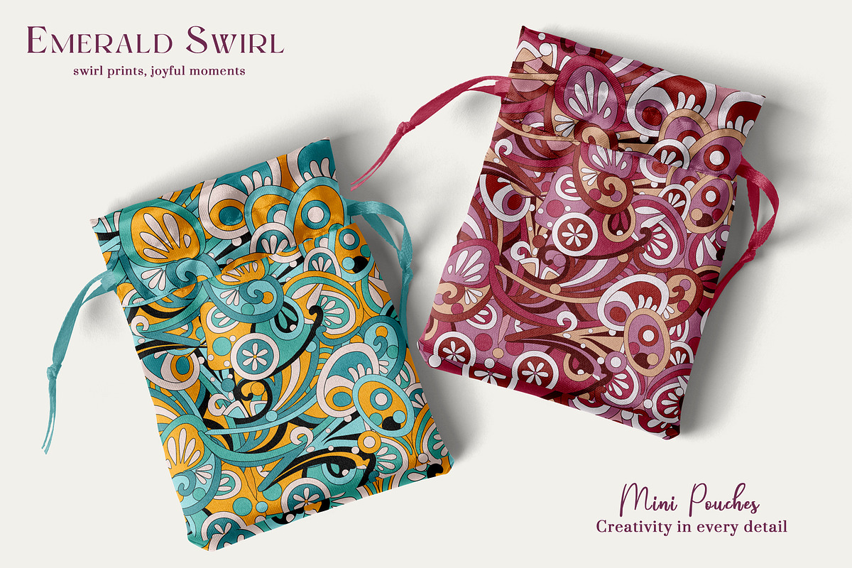 Emerald Swirl Prints & Patterns, a Pattern Graphic by GND ART STUDIO (Photo 7 of 8)