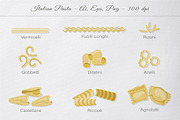 Big set of Illustrated Italian pasta, an Object Graphic by Yummy (Thumbnail 4 of 12)