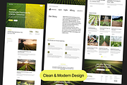 Agriculture Website UI KIT, an UI Kit Template by Ahmed Rubel (Thumbnail 3 of 6)