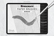 Procreate Paper Texture Brushes, a Brush Add-On by DiBrush Studio (Thumbnail 1 of 7)