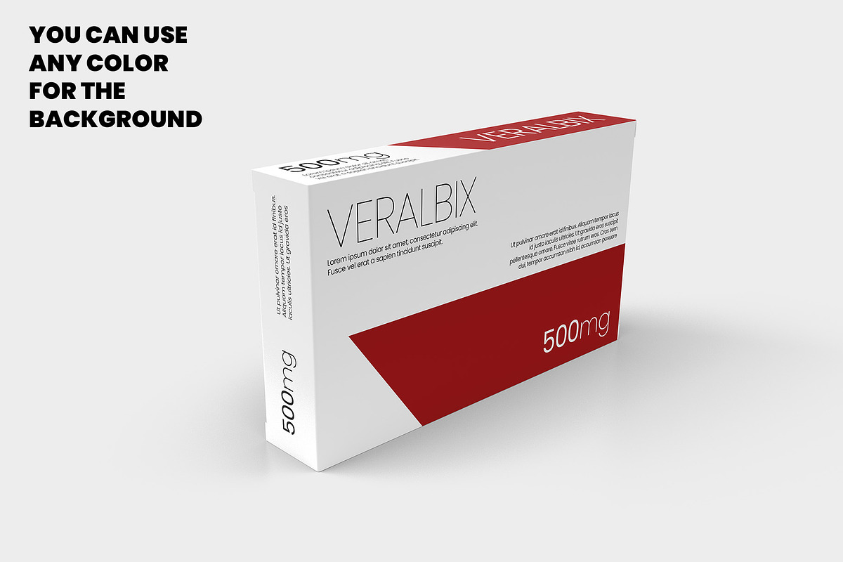 Medicine Box Mock-up v.2 - 9 Views, a Packaging Mockup by Illusiongraphic (Photo 7 of 21)