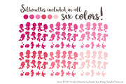 Shades of Pink Mermaid Clipart, an Illustration by Amanda Ilkov (Thumbnail 3 of 3)