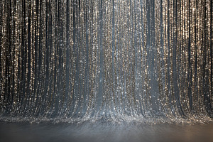 Shimmering curtain of lights creates, a Photo by Pavel_design