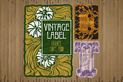 Label Art Nouveau - sets, a Decorative Illustration by Stanislav Kharchevskyi (Thumbnail 3 of 12)