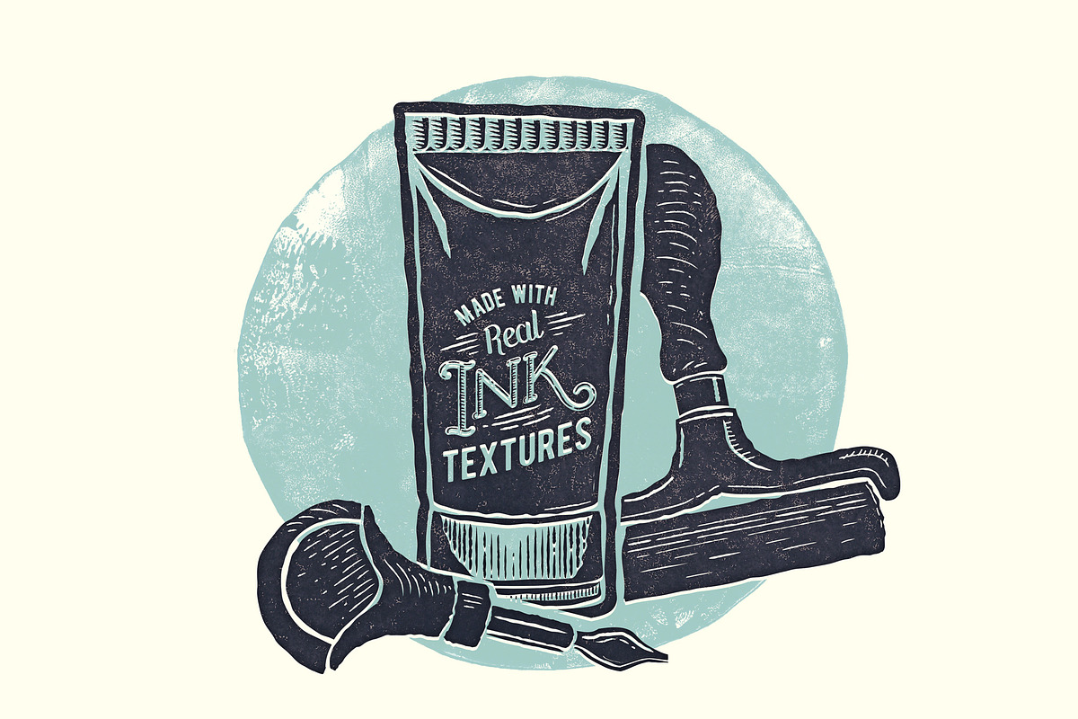 The Complete Linocut Tool Kit, a Layer Style Add-On by The
