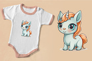 Big bundle of Cute unicorns. TShirt, an Animal Illustration by KENO Mascots (Thumbnail 5 of 10)