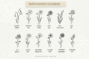 Birth Month Flowers – Floral Zodiac, an Object Graphic by Irina Ostapenko (Thumbnail 1 of 7)