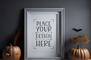 Halloween Frame Mockup, a Print Template by Ali's Designs (Thumbnail 1 of 5)