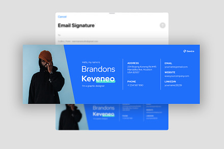 Email Signature Template, an Email Template by Neermana