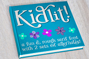 Kidlit: a fun serif font!, a Serif Font by Missy Meyer (Thumbnail 1 of 8)