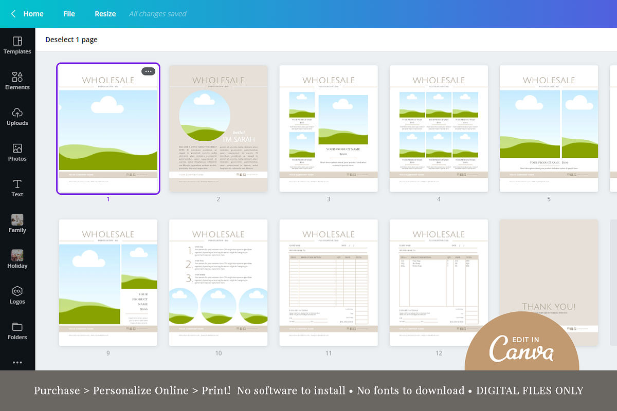 CANVA Wholesale Catalog Template, a Magazine Template by Digiluxe (Photo 5 of 5)