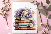 Spring Flower Book Stack Clipart PNG, an Illustration by Canvas Craft (Thumbnail 7 of 7)