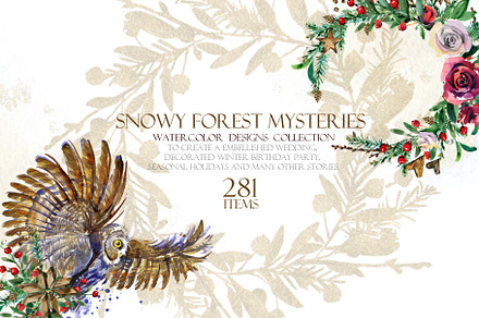 Winter Forest Animal set