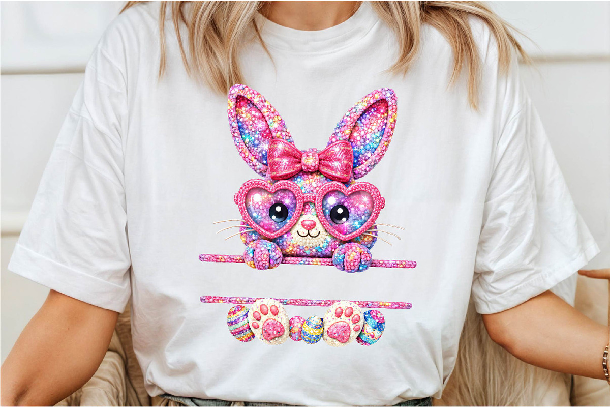 Crochet Easter Bunny Png, an Illustration by DreamCafeArt (Photo 4 of 6)