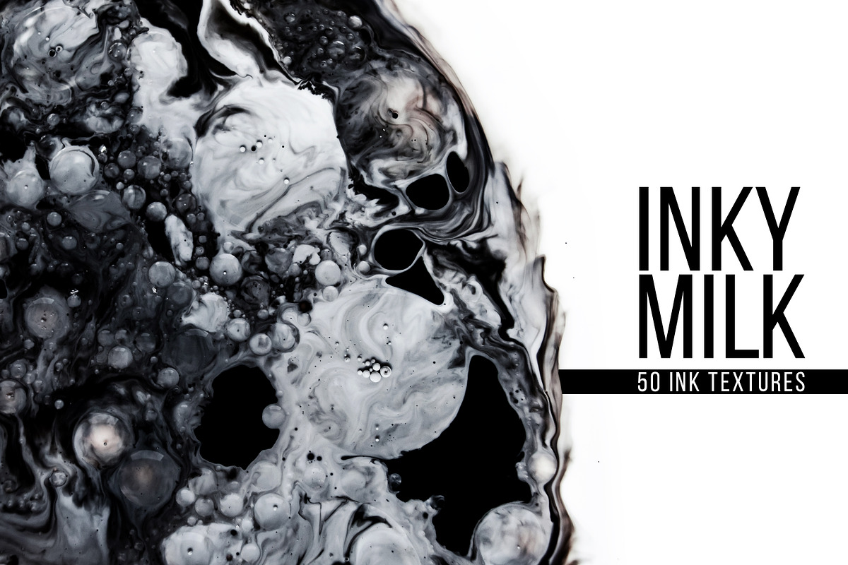 Inky Milk, a Texture Graphic by KAT (Photo 1 of 9)