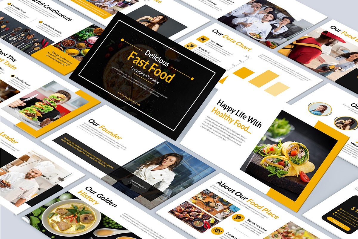 Food Presentation Template PPT, a Presentation Template by Mighty-Slide (Photo 1 of 4)