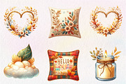 Autumn Serenity Clipart, an Illustration by CreationArt (Thumbnail 2 of 9)