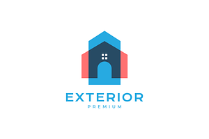 exterior house painting modern logo, a Branding & Logo Template by devastd